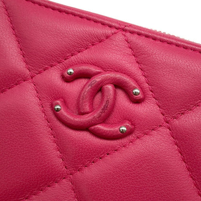 Chanel Chain Shoulder Bag Quilted CC Logo Lambskin — view 6