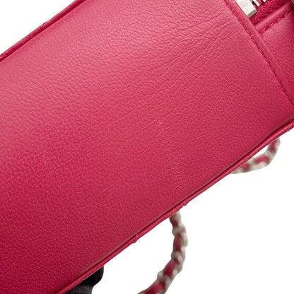 Chanel Chain Shoulder Bag Quilted CC Logo Lambskin — view 7