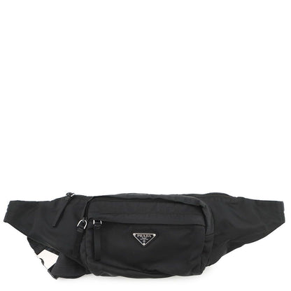 Prada Belt Bag Triangle Logo Nylon Black