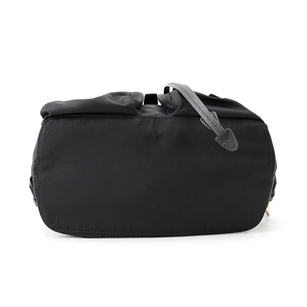 Prada Small Robot Nylon Backpack Black — view 3