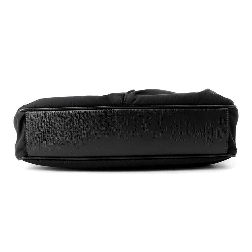 Prada Tote Business Nylon Leather 2-Way Shoulder Bag Black — view 3