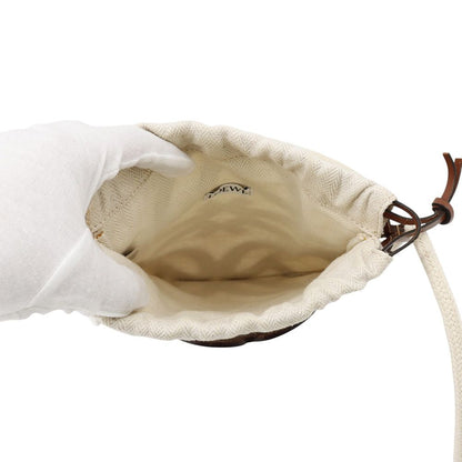 Loewe Shoulder Bag Anagram Cutout Leather Canvas — view 5