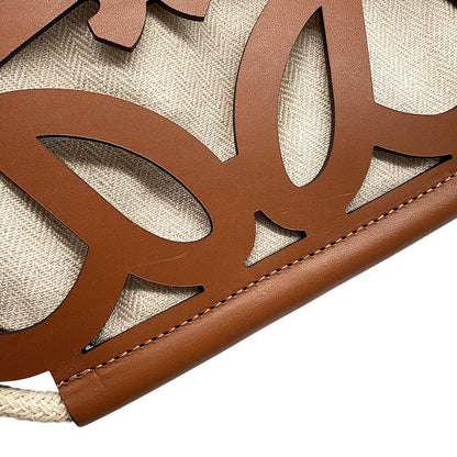 Loewe Shoulder Bag Anagram Cutout Leather Canvas — view 8