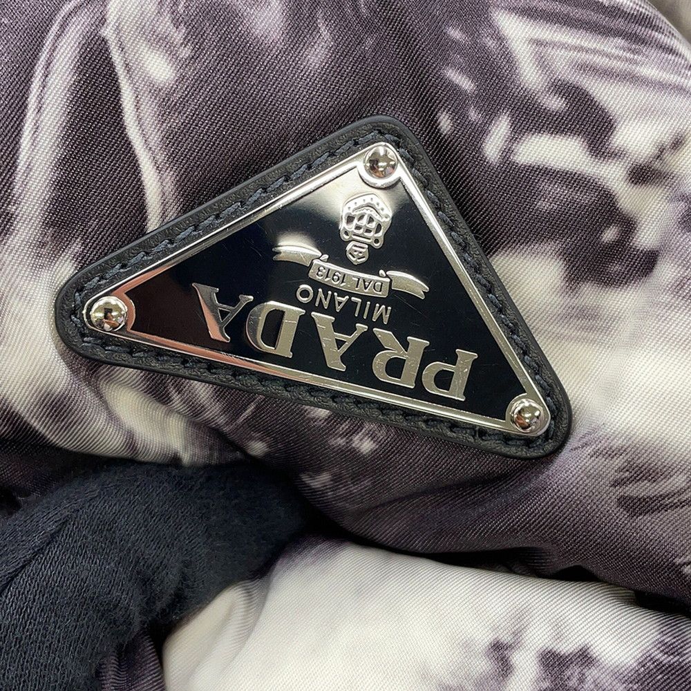 Prada Tote Print Re-Nylon Padded Nylon — view 8