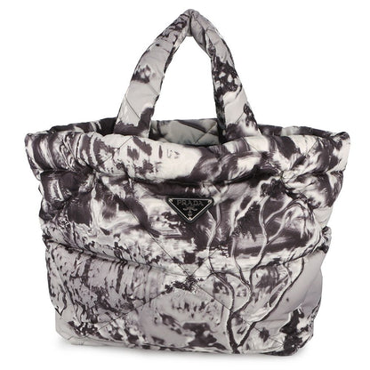 Prada Tote Print Re-Nylon Padded Nylon