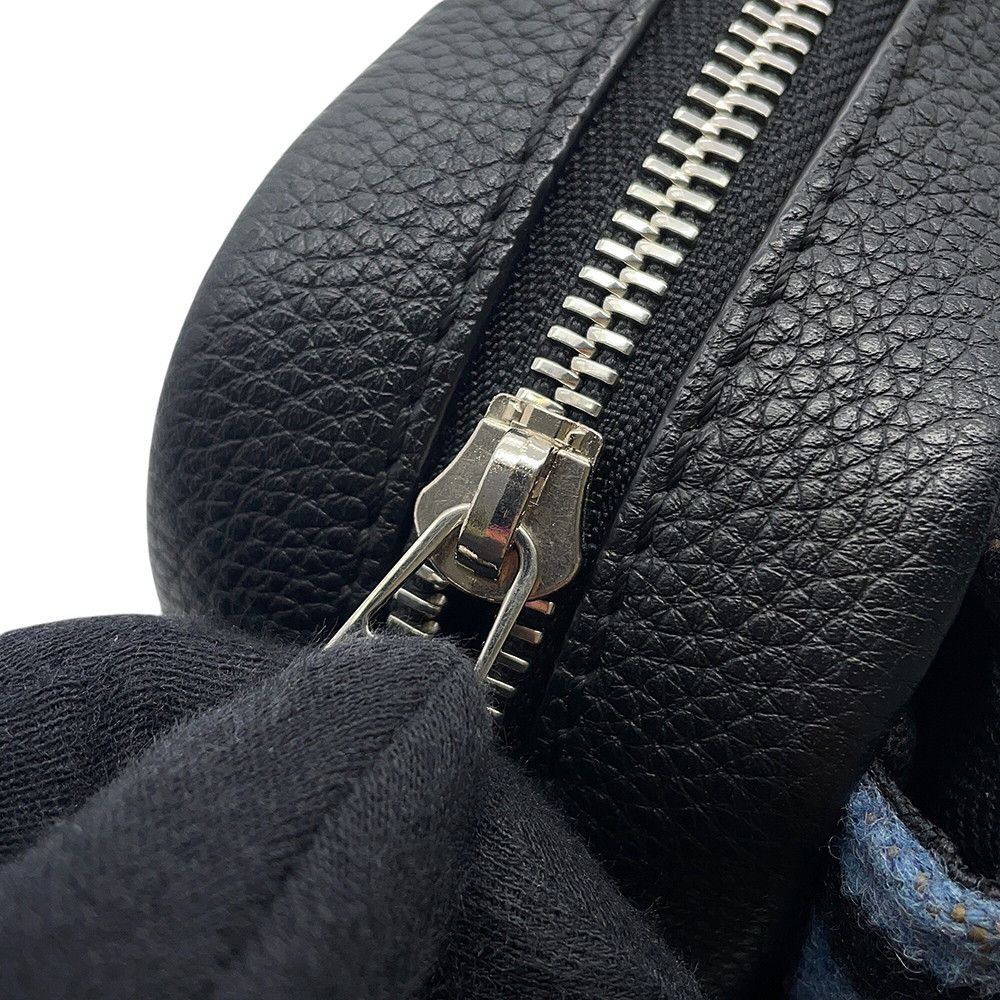 Loewe Shoulder Bag Military Messenger Xs Leather Wool Black — view 6