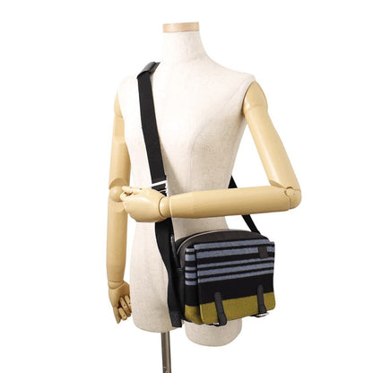 Loewe Shoulder Bag Military Messenger Xs Leather Wool Black — view 4