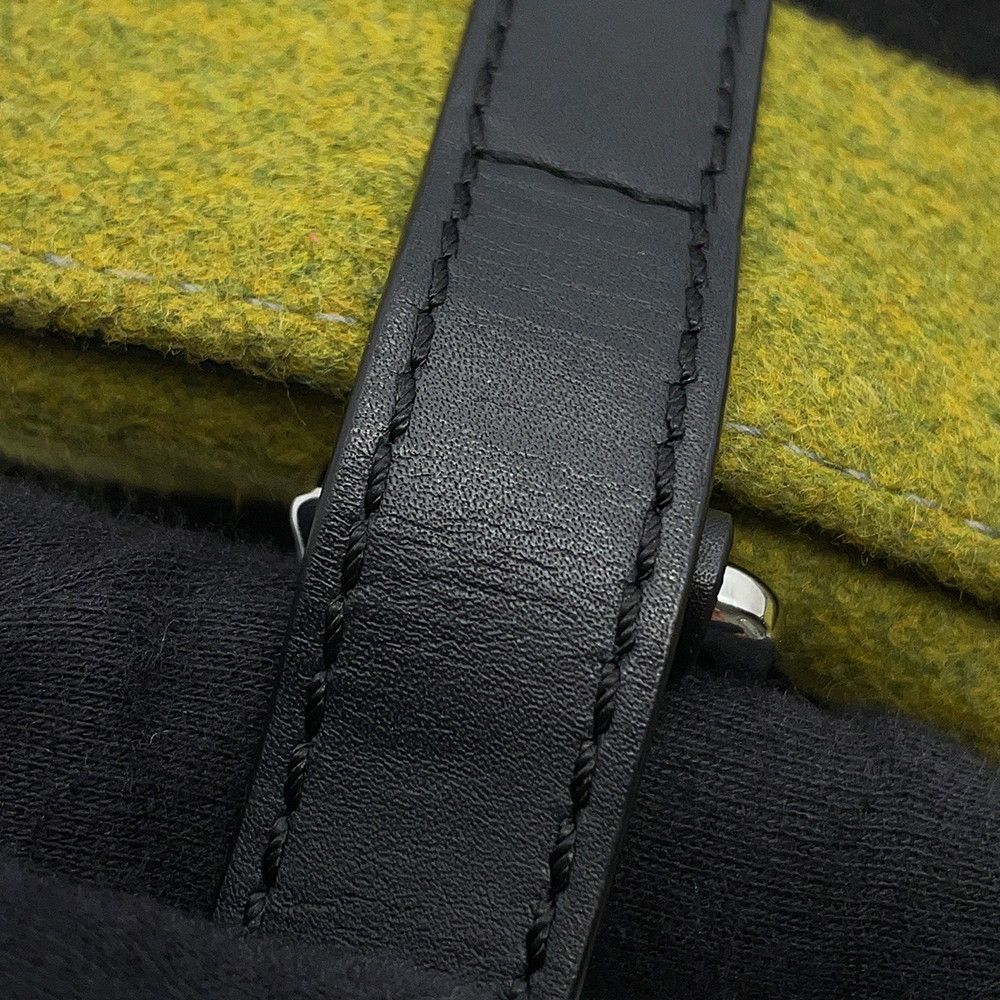 Loewe Shoulder Bag Military Messenger Xs Leather Wool Black — view 8