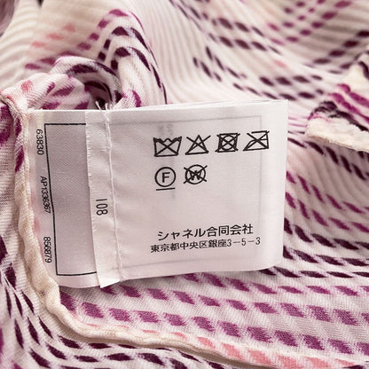 Chanel Shirt CC Logo Button Viscose Silk 38 Top Long Sleeve — view 7