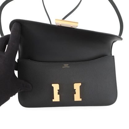 Hermes Constance Elan Miroir Black Gold Epsom — view 6
