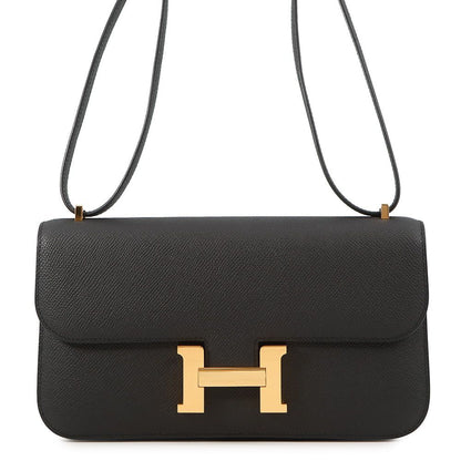 Hermes Constance Elan Miroir Black Gold Epsom