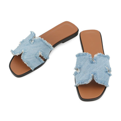 Hermes Sandals Oran Denim 36 Shoes