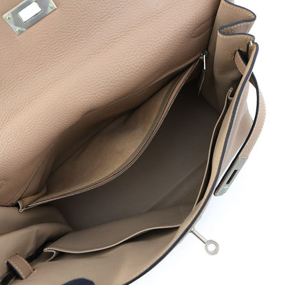 Hermes Handbag Kelly 35 Retourne Argil Matte Silver Togo 2-Way — view 6