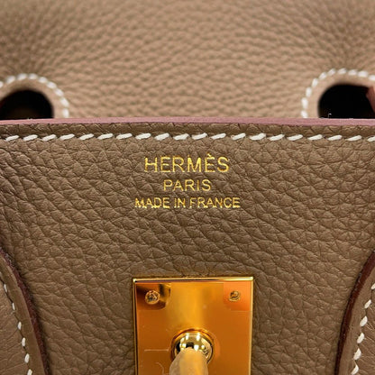 Hermes Birkin 25 Etoupe Gold Togo Handbag — view 6