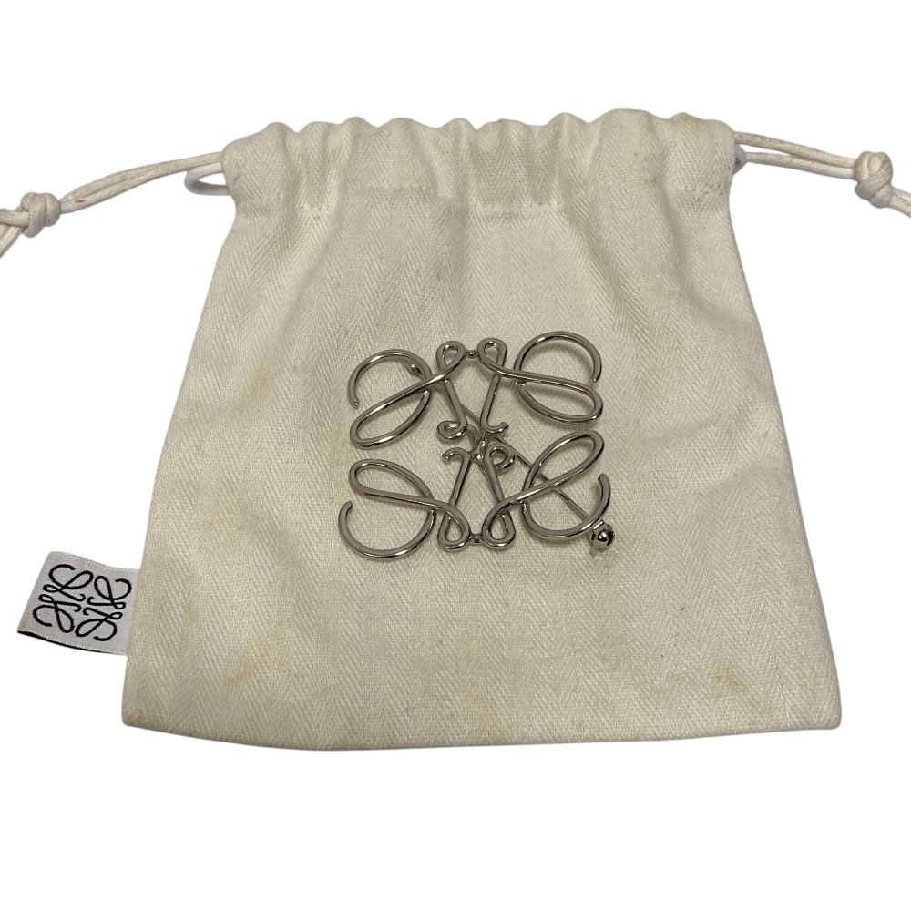 Loewe Anagram Brooch Silver — view 4