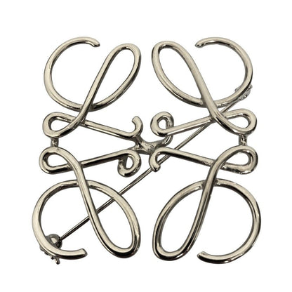 Loewe Anagram Brooch Silver