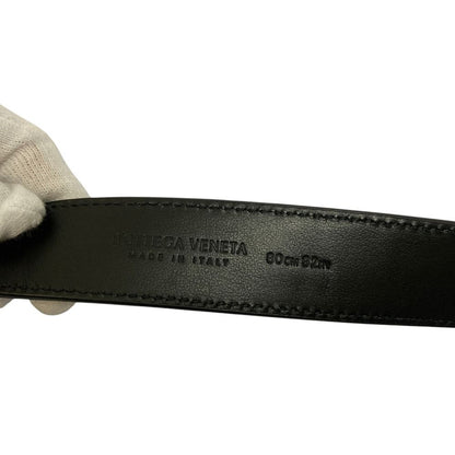 Bottega Veneta Intrecciato Leather Belt 80 cm 32 Inch Black — view 5