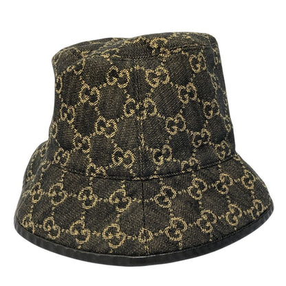 Gucci GG Jacquard Denim Bucket Hat M 58 cm Black — view 2