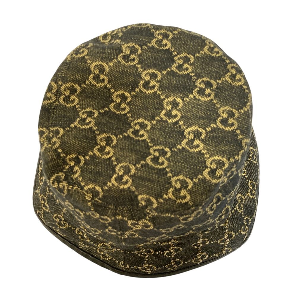 Gucci GG Jacquard Denim Bucket Hat M 58 cm Black — view 4