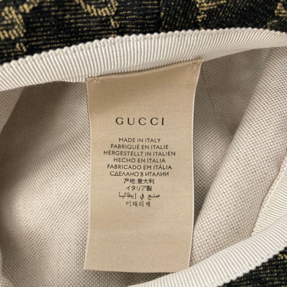 Gucci GG Jacquard Denim Bucket Hat M 58 cm Black — view 9