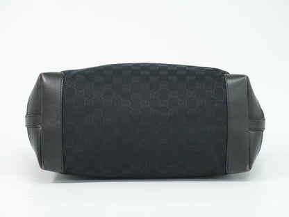 Gucci GG Canvas Shoulder Bag Tote Black — view 3