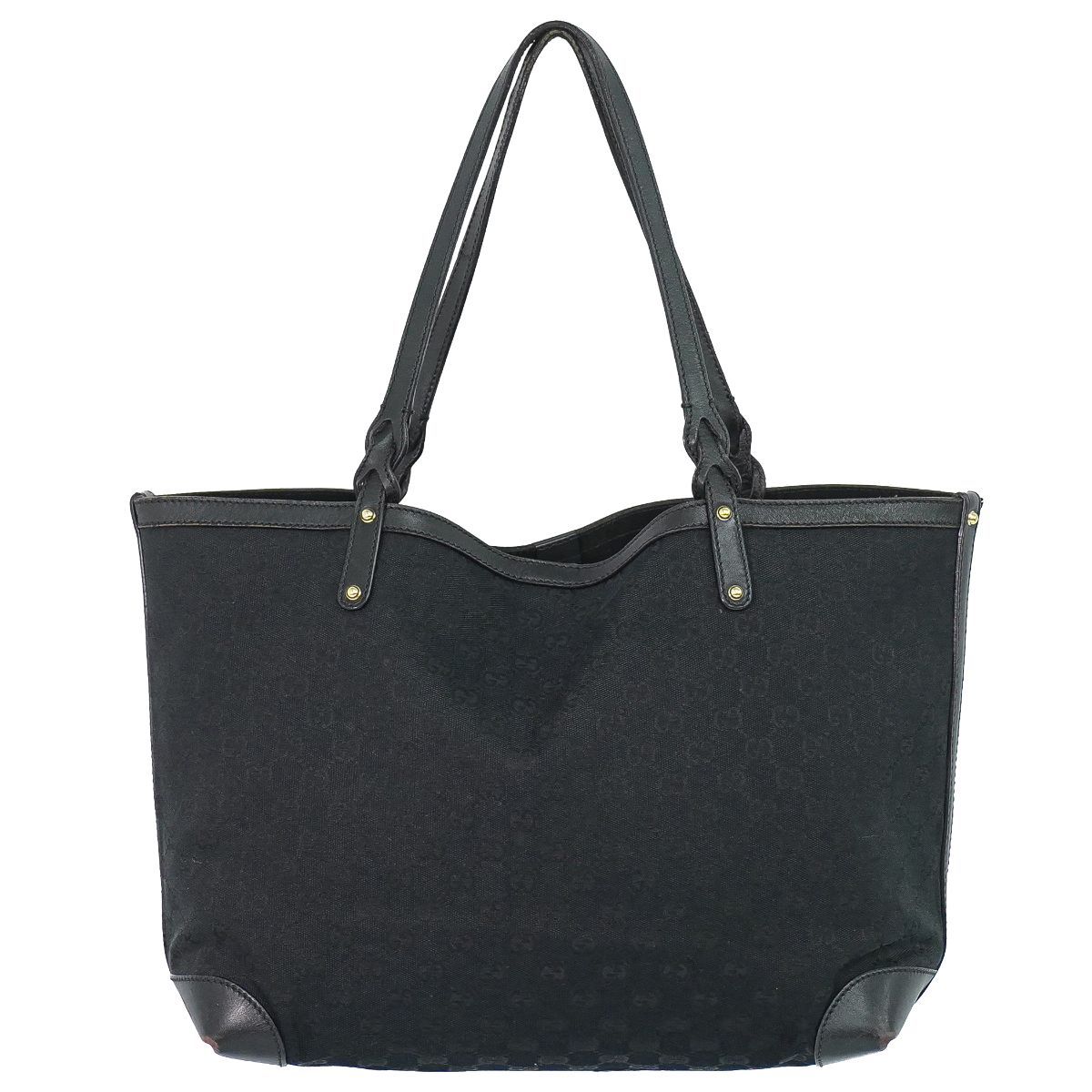 Gucci GG Canvas Shoulder Bag Tote Black