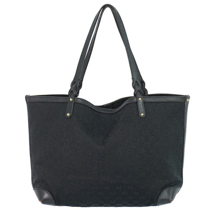 Gucci GG Canvas Shoulder Bag Tote Black