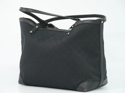 Gucci GG Canvas Shoulder Bag Tote Black — view 2