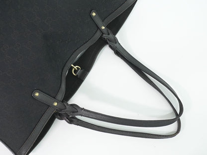 Gucci GG Canvas Shoulder Bag Tote Black — view 4