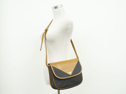 Saint Laurent YSL Shoulder Bag Pochette Black Brown — view 6