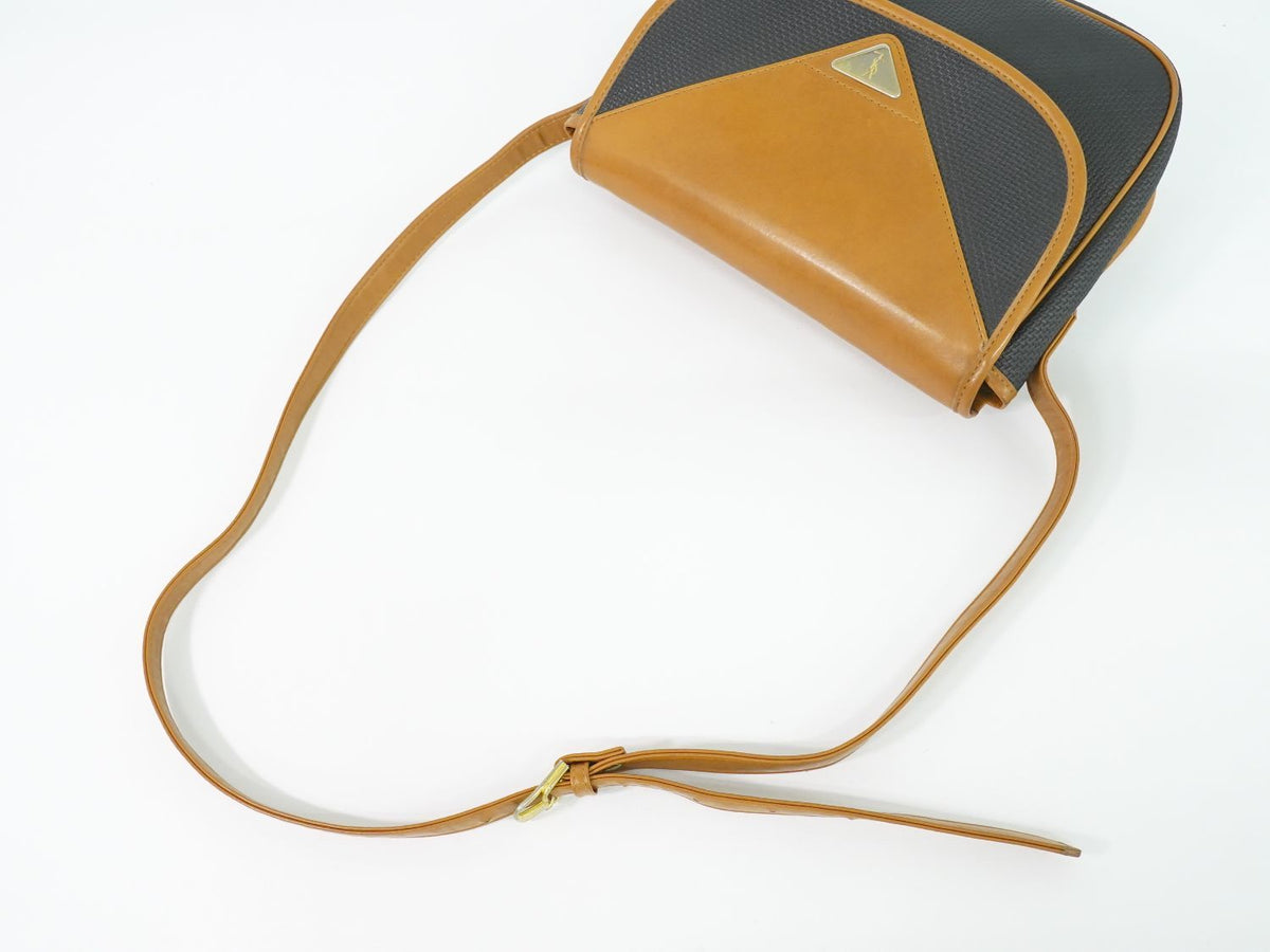 Saint Laurent YSL Shoulder Bag Pochette Black Brown — view 4