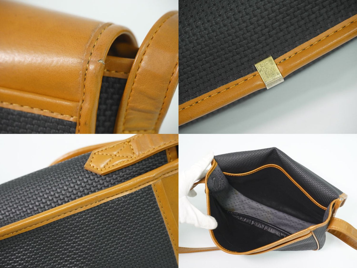 Saint Laurent YSL Shoulder Bag Pochette Black Brown — view 8