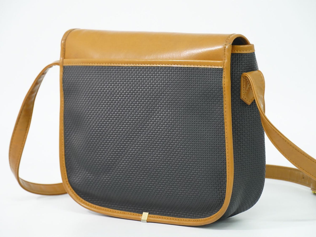 Saint Laurent YSL Shoulder Bag Pochette Black Brown — view 2