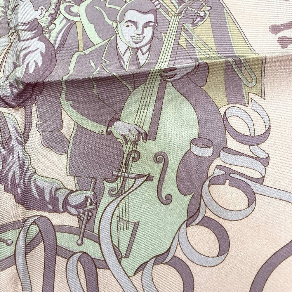 Hermes Carre 90 Boogie Woogie Silk Scarf Pink — view 7