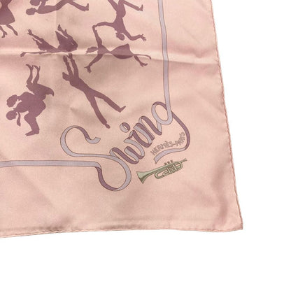 Hermes Carre 90 Boogie Woogie Silk Scarf Pink — view 3