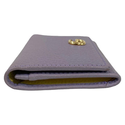 Gucci Double Leather Bifold Card Case Purple — view 7