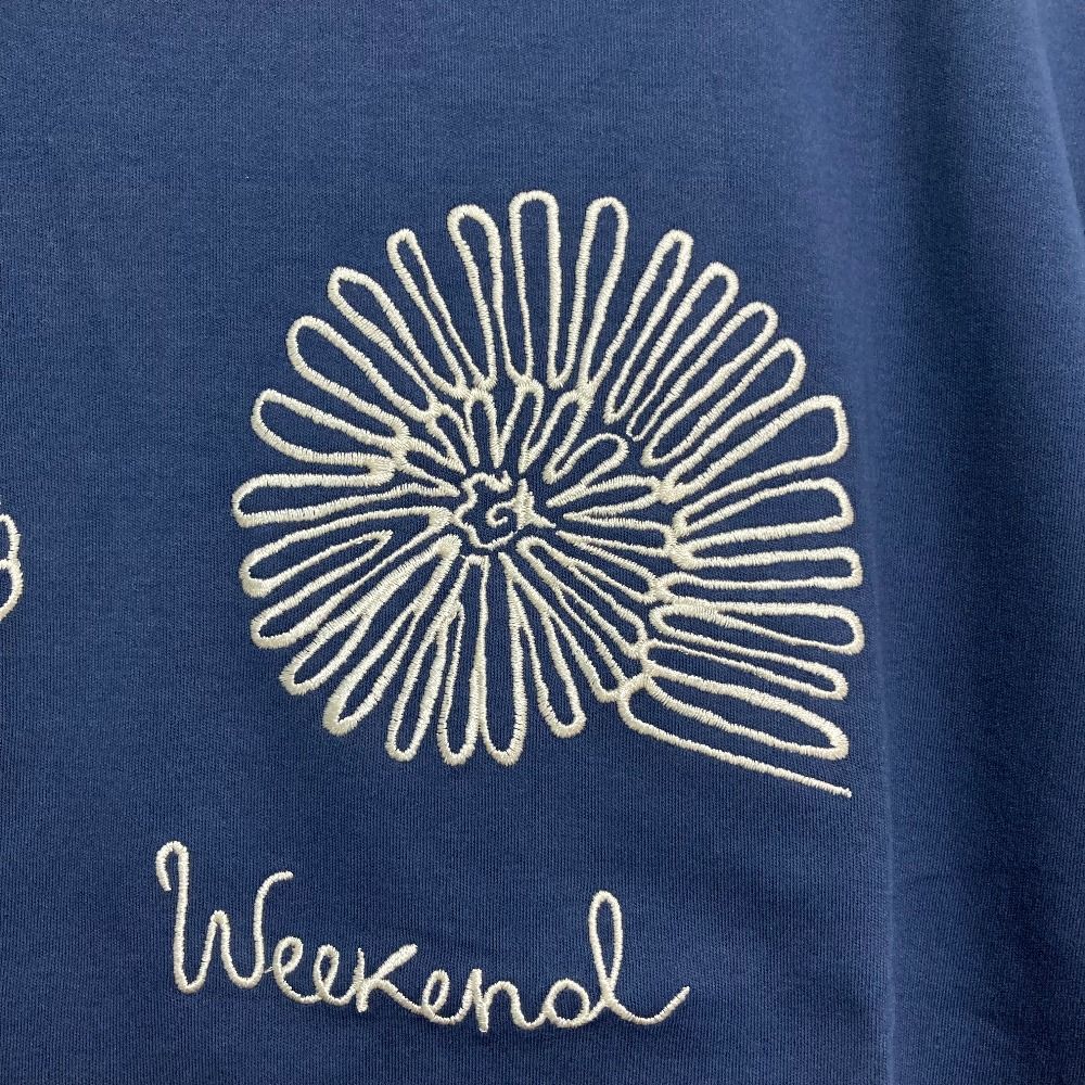 Max Mara Weekend Wkdsabato Embroidery Top S Navy — view 3