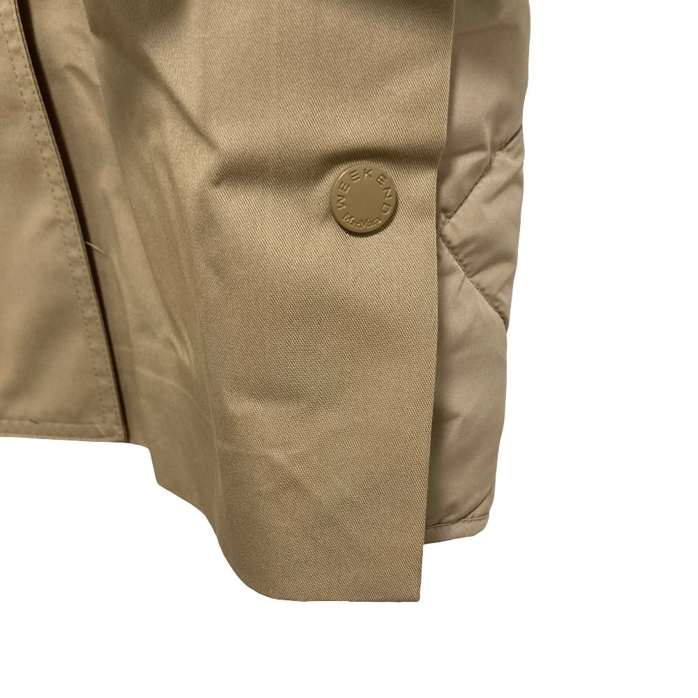 Max Mara Weekend Wkdmanna Quilted Trench Coat 36 Beige — view 9