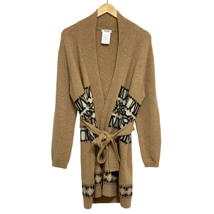Max Mara Vanadio Wool Cardigan Camel Gown Knit