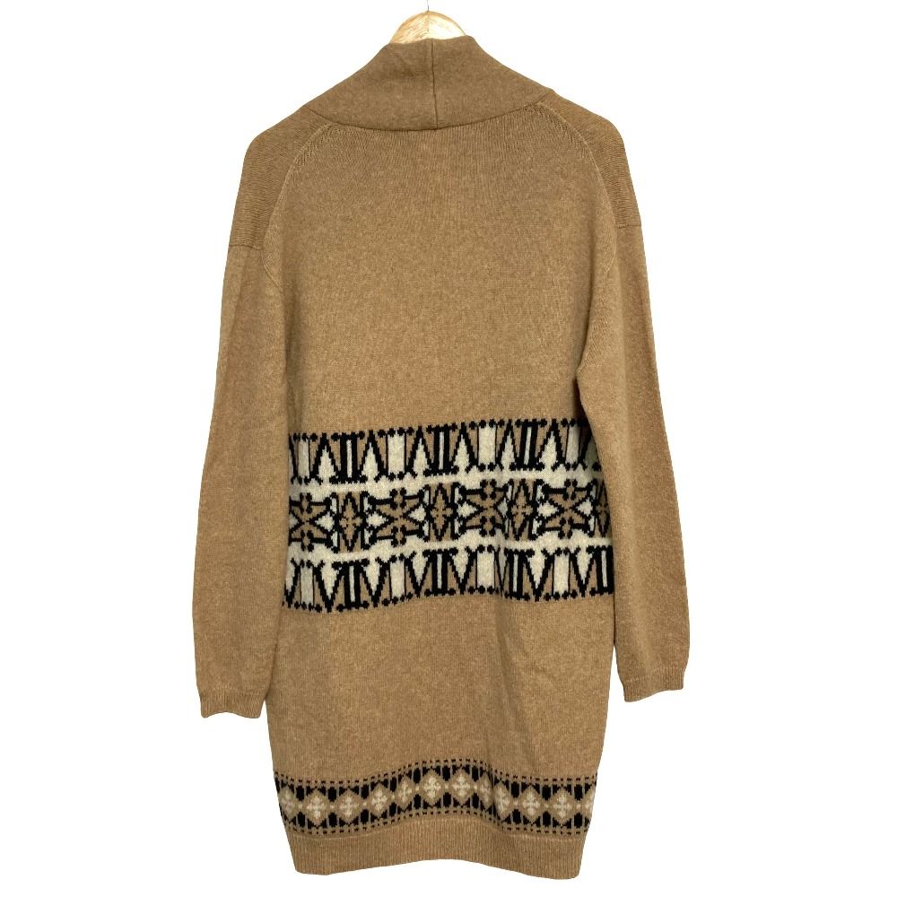 Max Mara Vanadio Wool Cardigan Camel Gown Knit — view 2