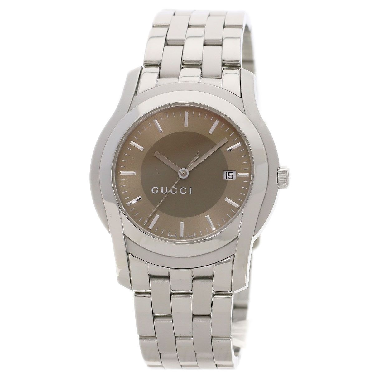 Gucci Round Face Watch SS
