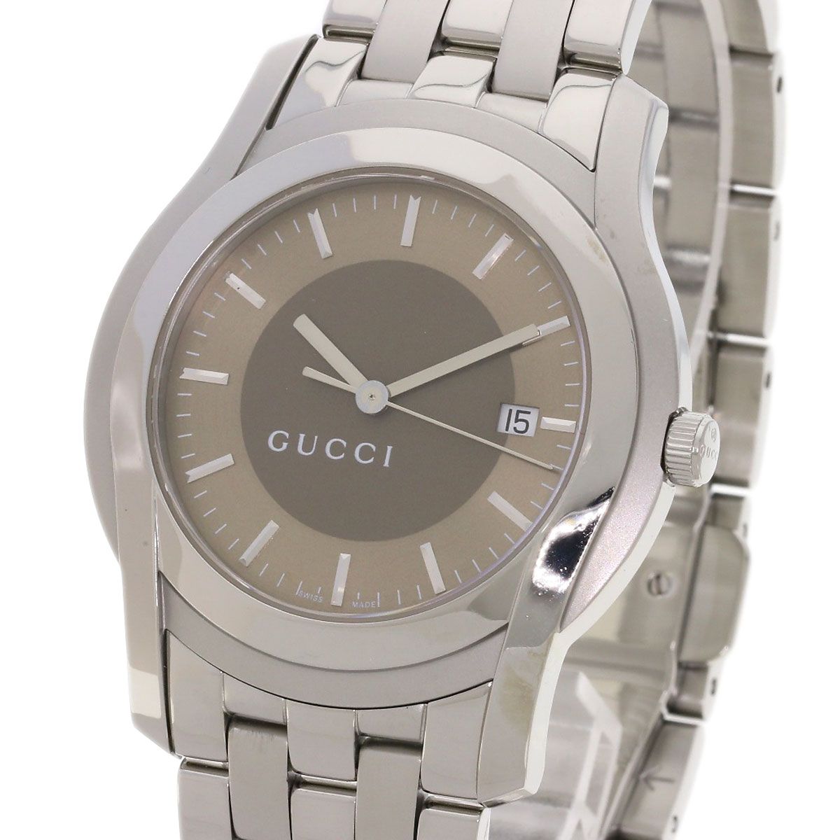 Gucci Round Face Watch SS — view 3