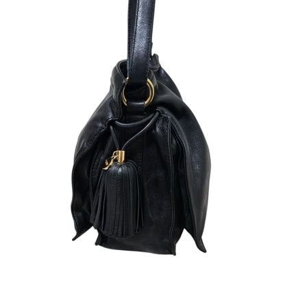 Loewe Flamenco 22 Nappa Leather Shoulder Bag Black — view 7