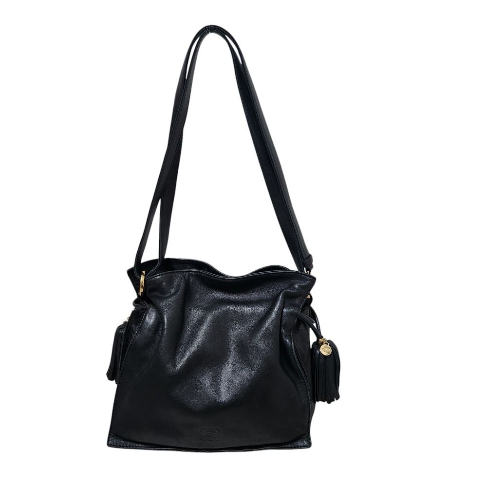 Loewe Flamenco 22 Nappa Leather Shoulder Bag Black