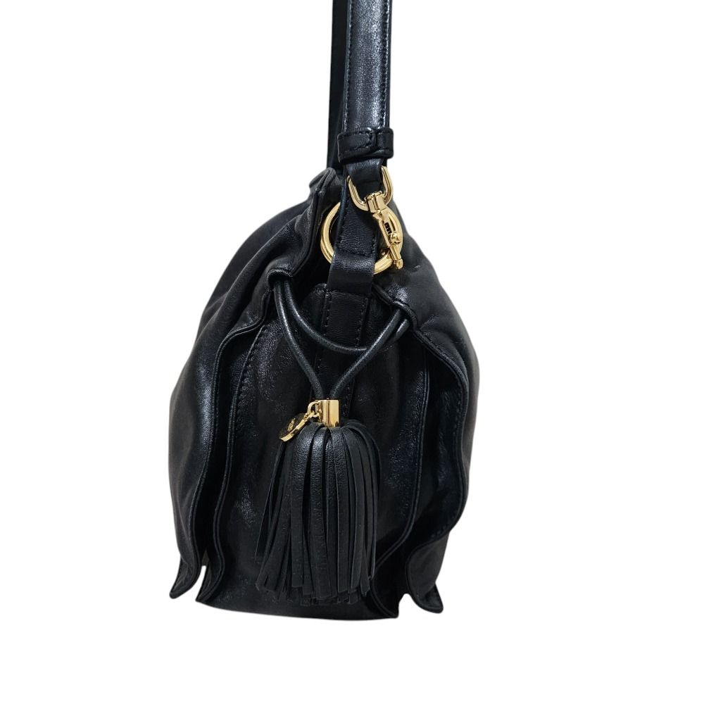 Loewe Flamenco 22 Nappa Leather Shoulder Bag Black — view 8