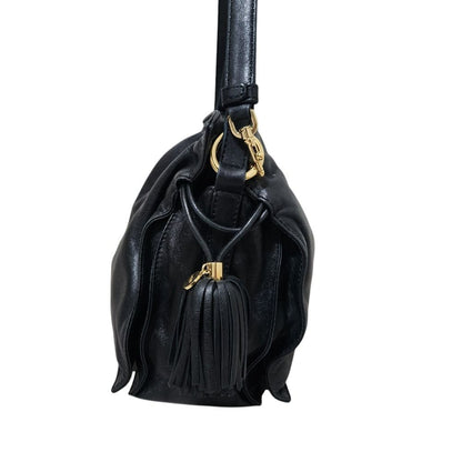 Loewe Flamenco 22 Nappa Leather Shoulder Bag Black — view 8