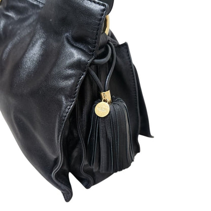 Loewe Flamenco 22 Nappa Leather Shoulder Bag Black — view 9