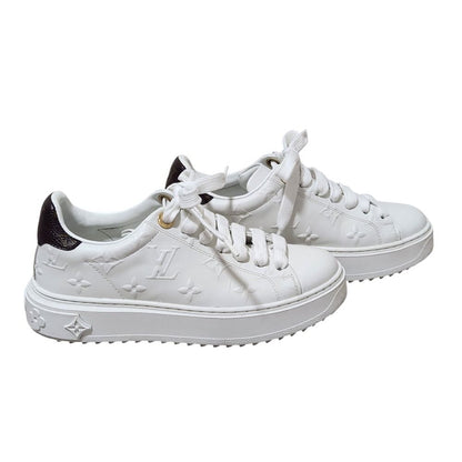 Louis Vuitton Time Out Line Monogram Low Cut Sneakers 34 White — view 3