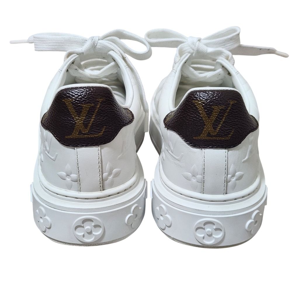 Louis Vuitton Time Out Line Monogram Low Cut Sneakers 34 White — view 2