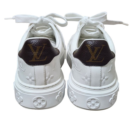 Louis Vuitton Time Out Line Monogram Low Cut Sneakers 34 White — view 2